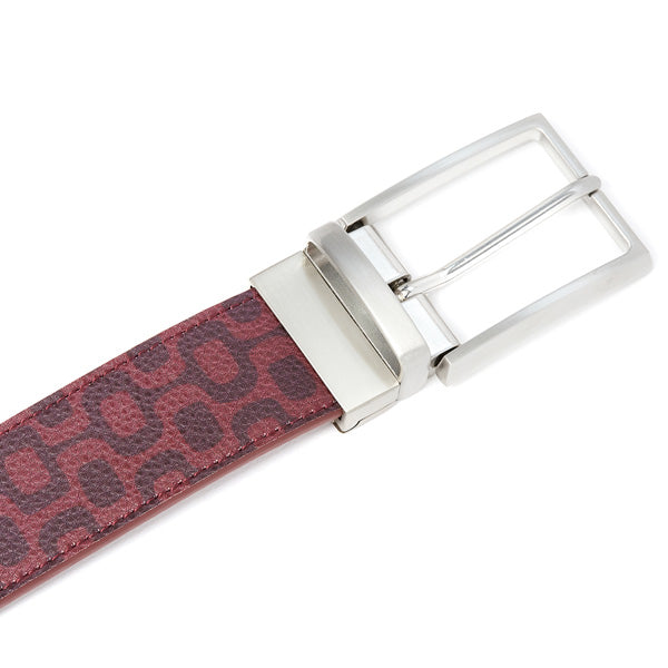 Ceinture homme en cuir Rio - bordeaux