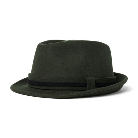 Trilby double galon en laine - kaki