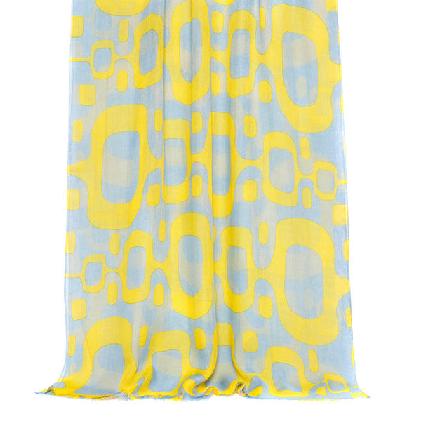 Foulard homme jaune - motif Rio