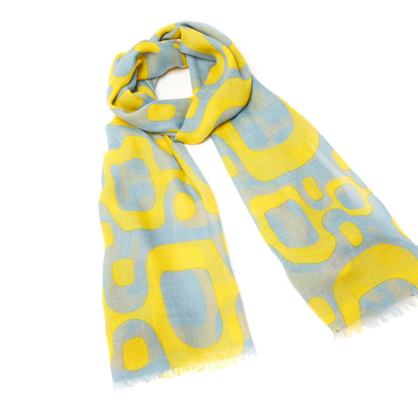 Foulard homme jaune - motif Rio