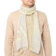 Foulard homme sable - motif lettres Draeger