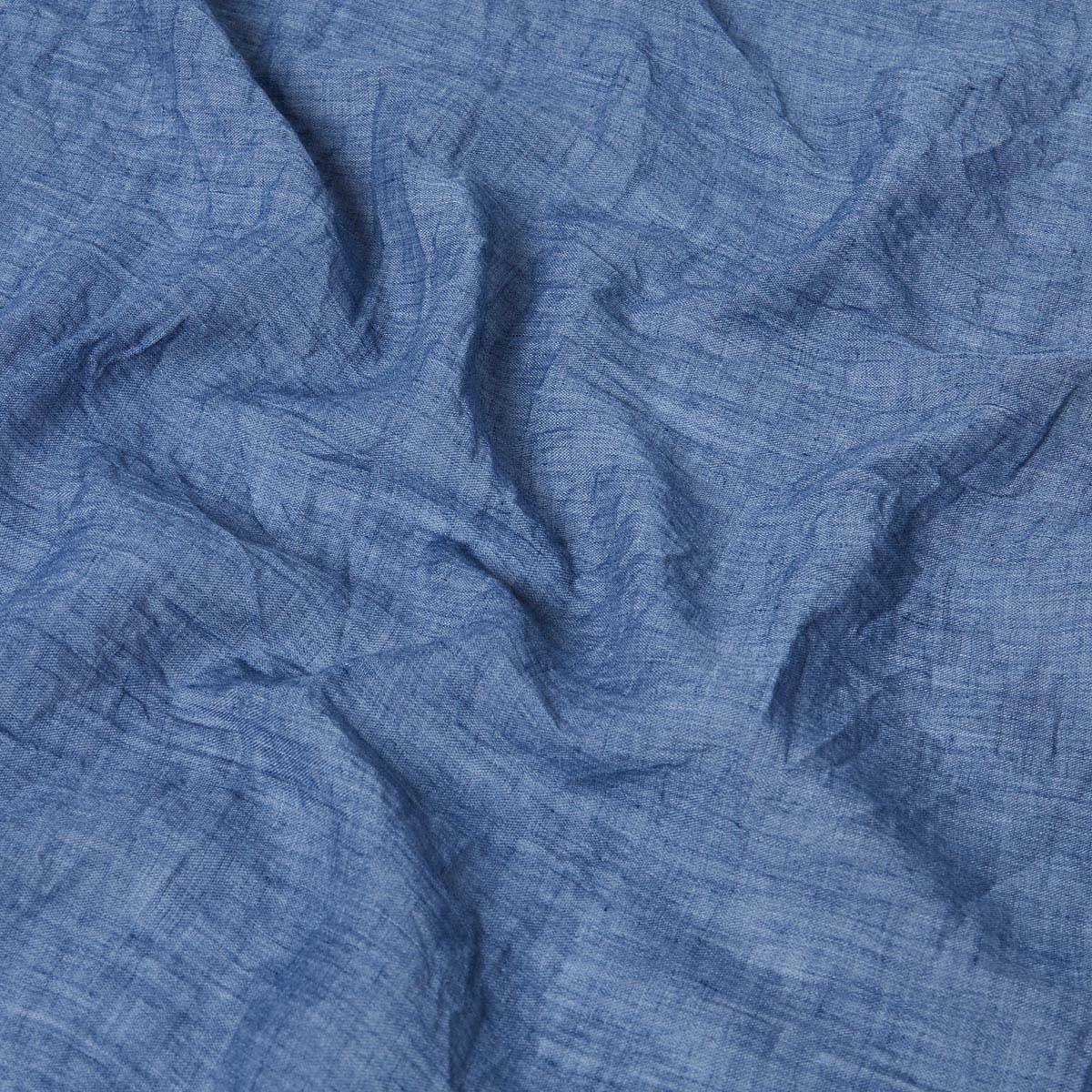 Chèche uni bleu jean