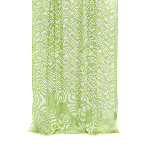 Foulard femme- motif Tokyo - vert d'eau