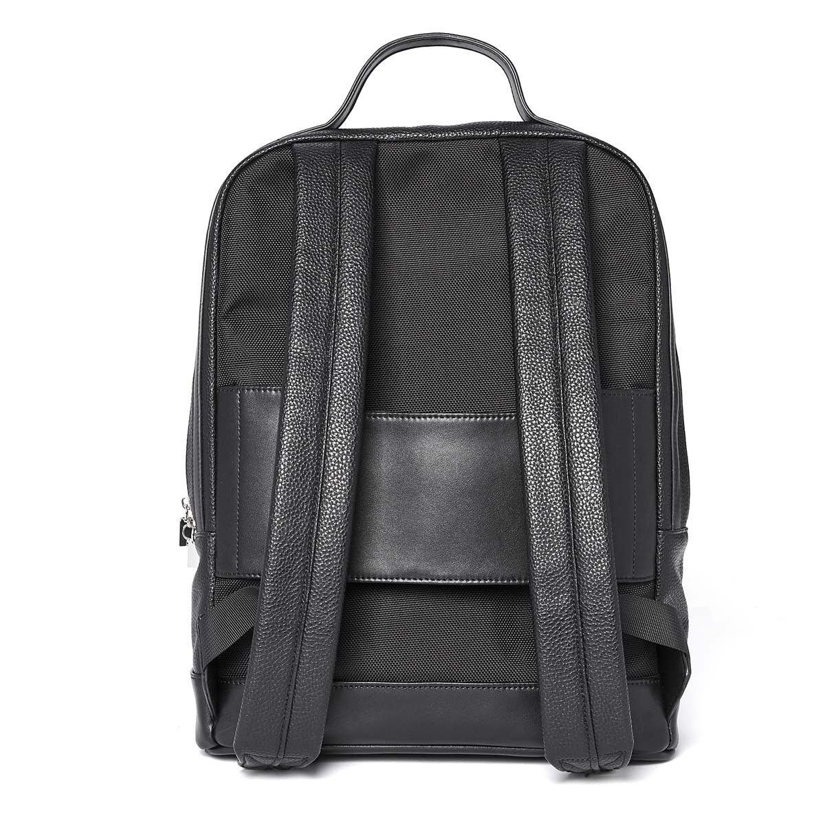 Sac à dos homme en cuir uni noir