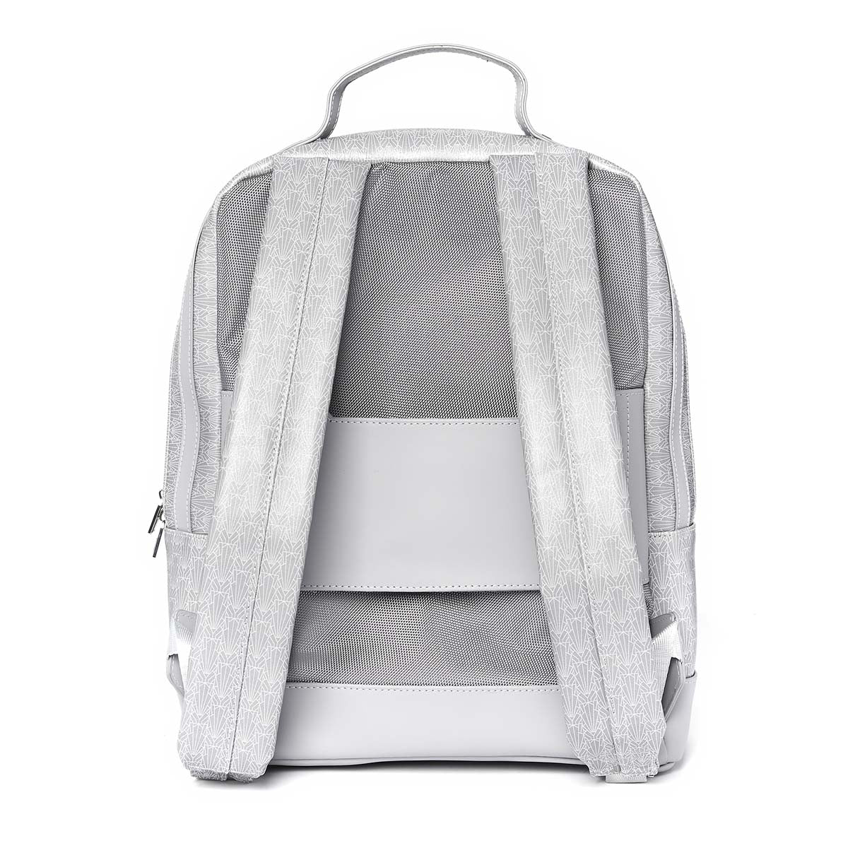 Sac à dos homme en cuir - motif New York gris