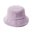 Chapeau bob en velours lilas