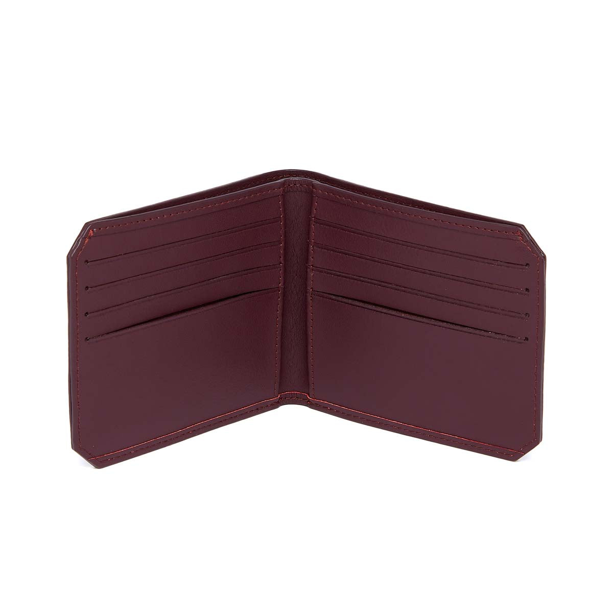 Portefeuille homme horizontal en cuir - motif Rio - bordeaux