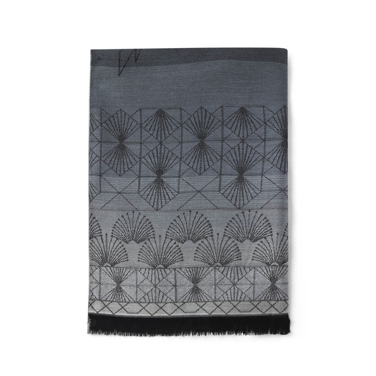 Etole jacquard colibri - gris