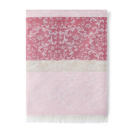 Etole jacquard motif floral rose