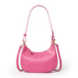 Sac baguette en cuir - fuchsia