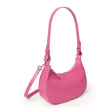 Sac baguette en cuir - fuchsia