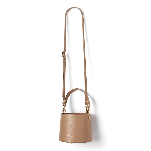 Sac seau en cuir - beige