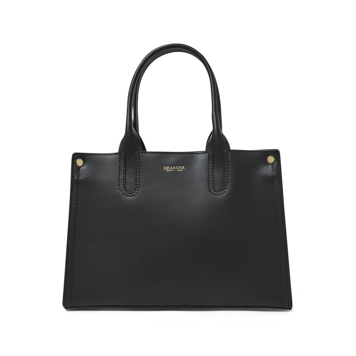 Petit sac cabas en cuir - noir