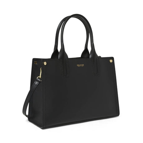 Petit sac cabas en cuir - noir