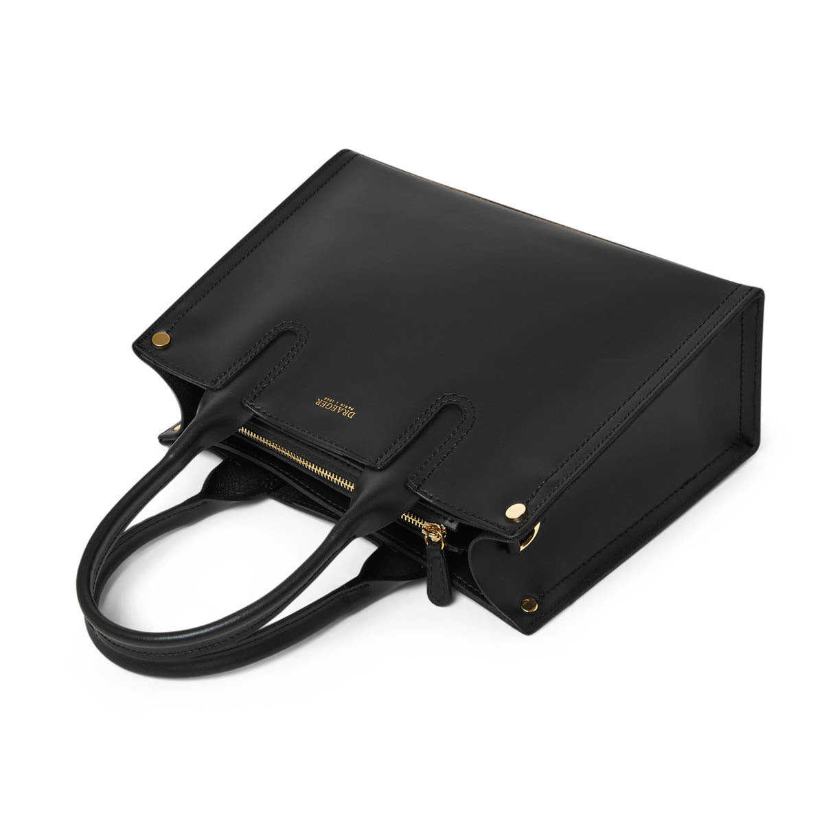 Petit sac cabas en cuir - noir