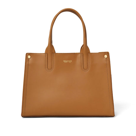 Petit sac cabas en cuir - camel