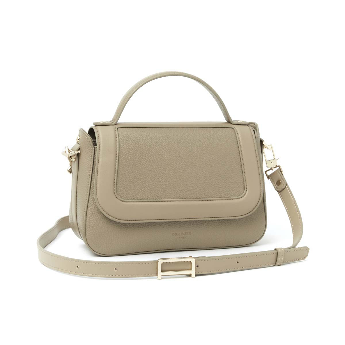 Sac trapèze - 100% cuir - Triple porté - Femme