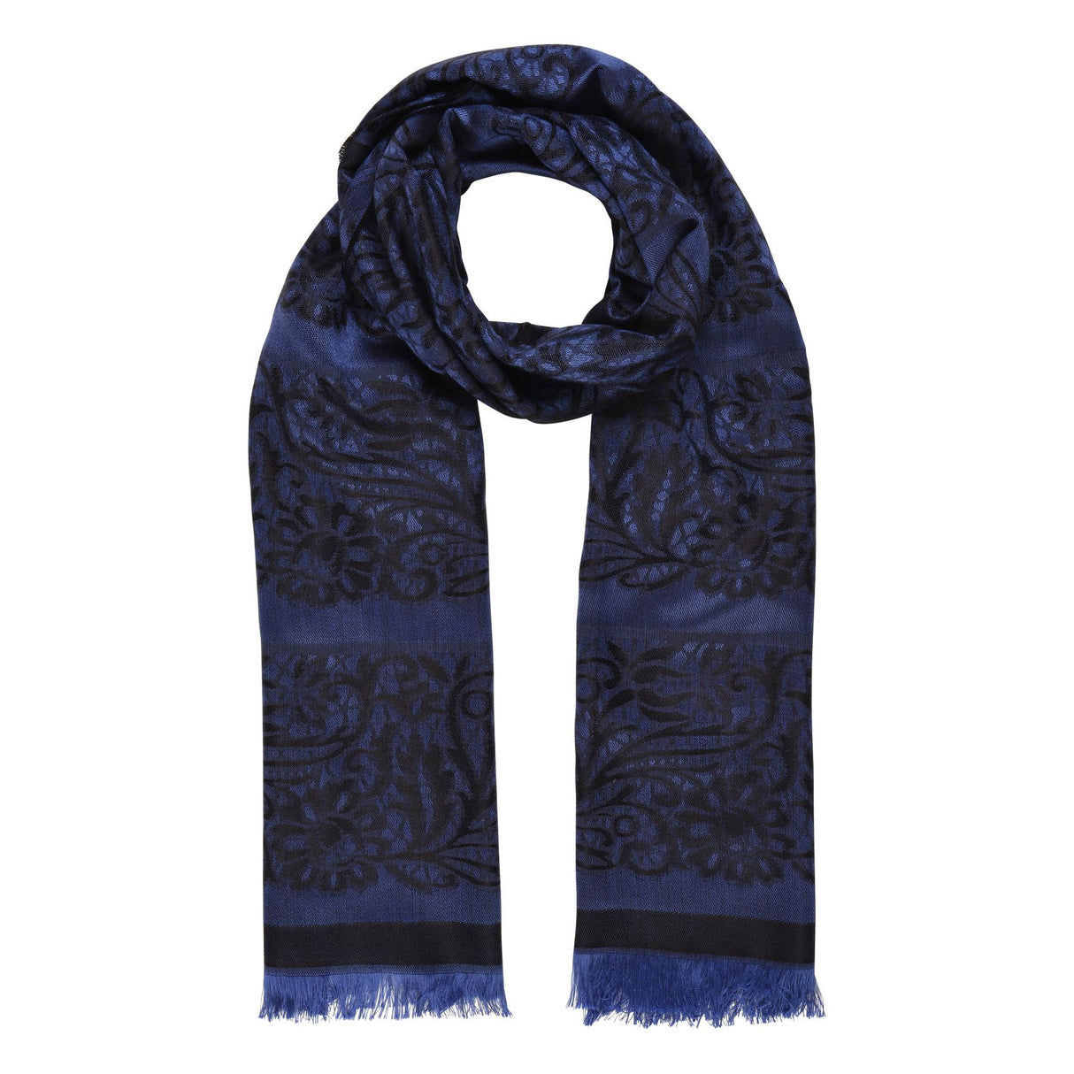 Etole jacquard arabesques - bleu marine