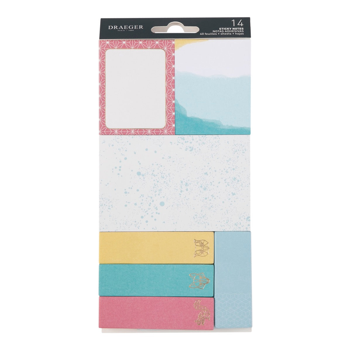 12 blocs de Sticky notes - multicolore