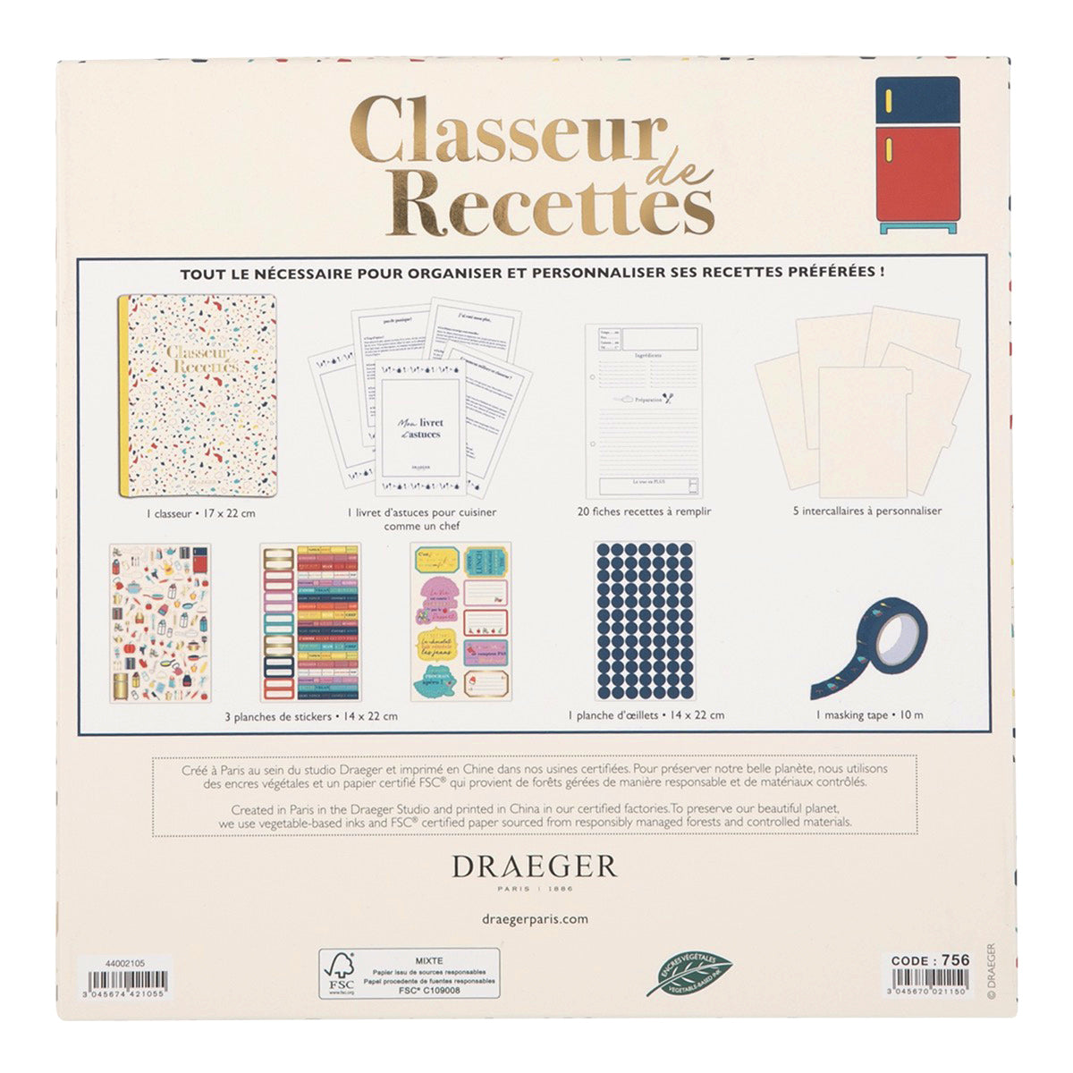 Kit classeur de recettes