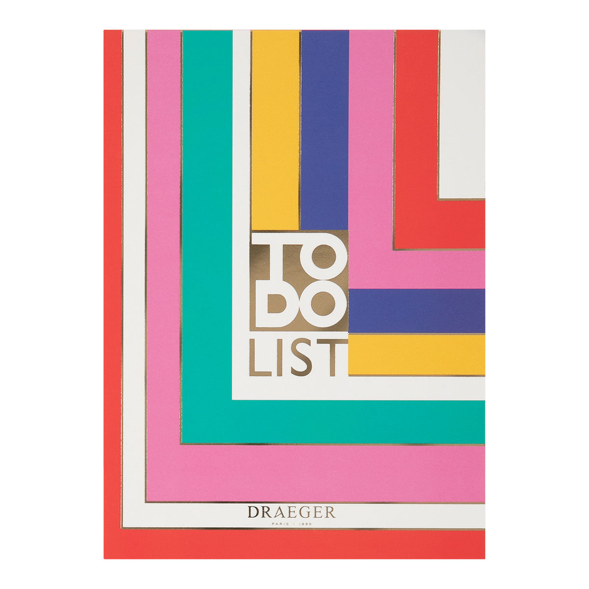 Bloc-notes - To do list - arc-en-ciel géométrique