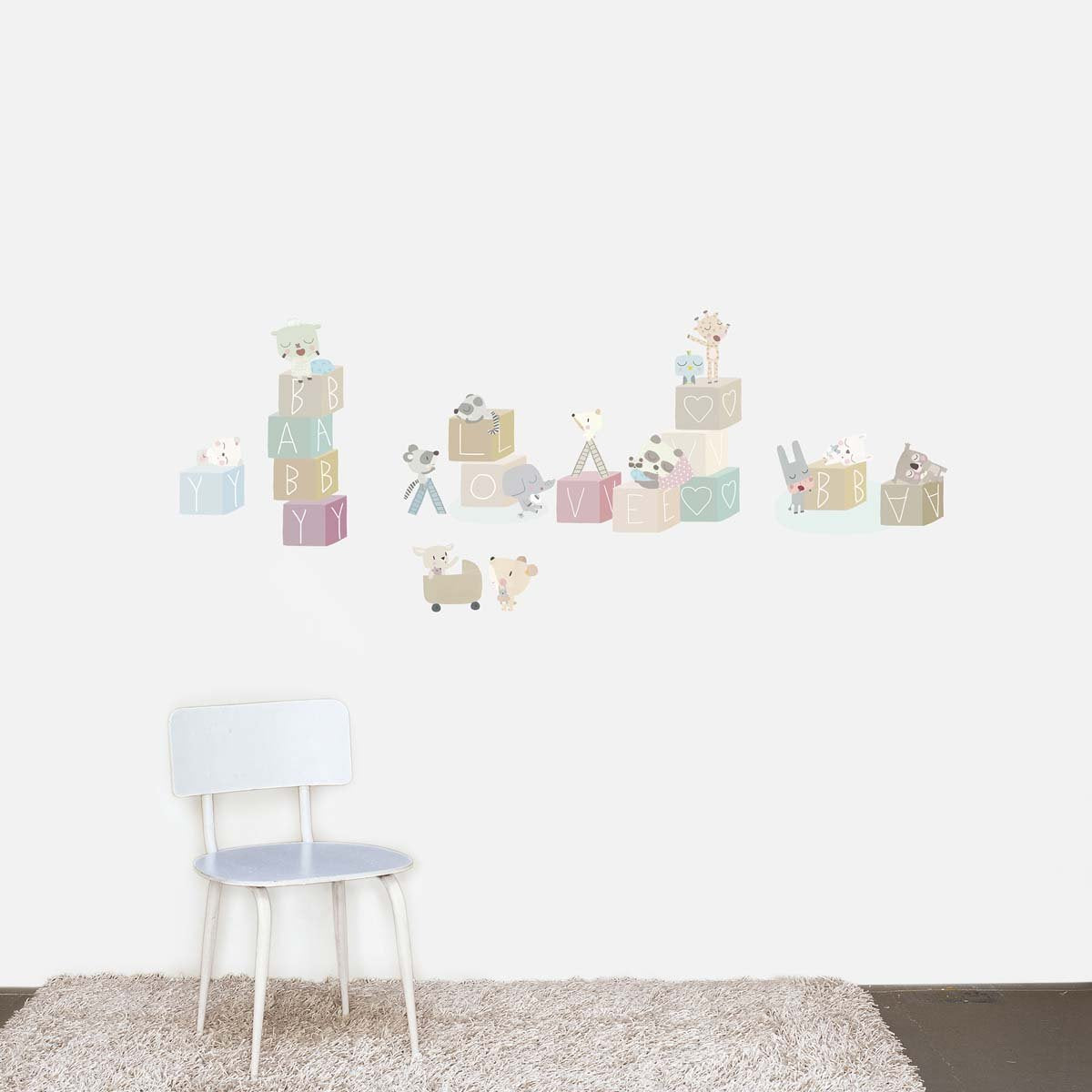 Sticker mural Cubes pour enfants