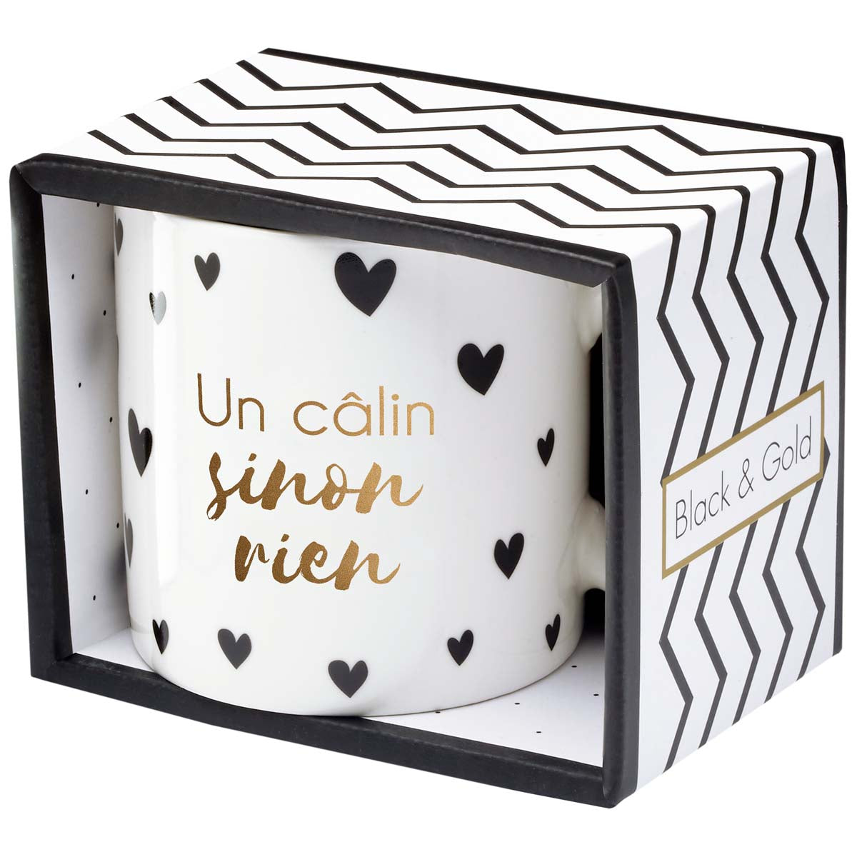 Mug cadeau Un câlin sinon rien