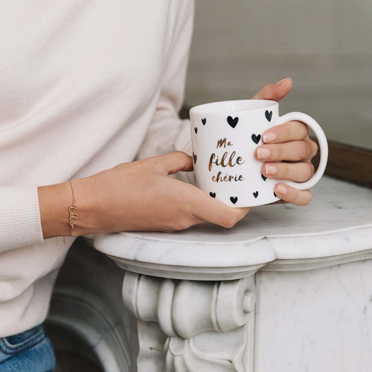 Mug cadeau Un câlin sinon rien