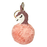 Unicorn plush key ring