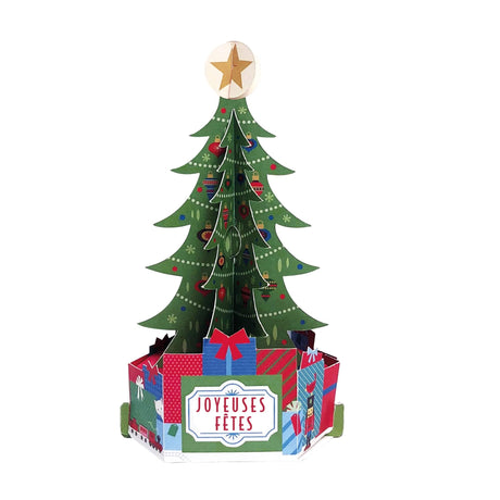 Carte de voeux Noël Pop up 3D - Sapin