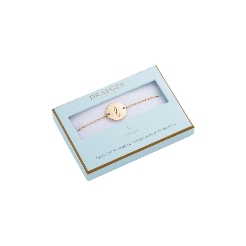 Pastel Chic first name initial bracelet