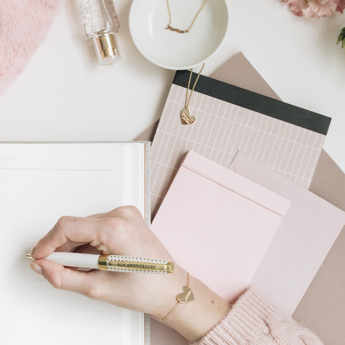 Bracelet Coeur Maman je t'aime Pastel Chic