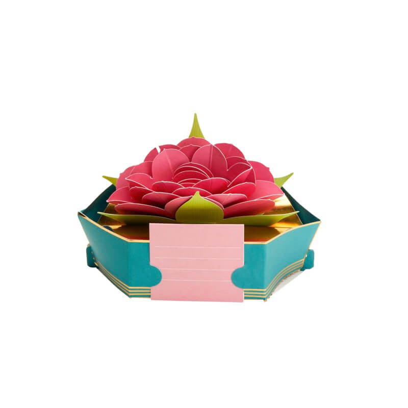 Carte Pop up 3D - Fleur de lotus