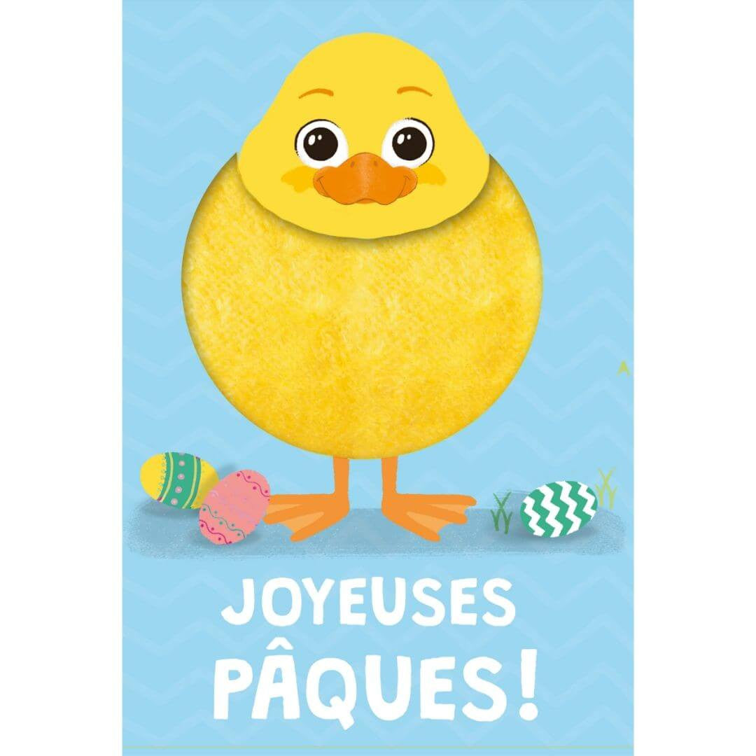 Tarjeta de Pascua - pollito suave