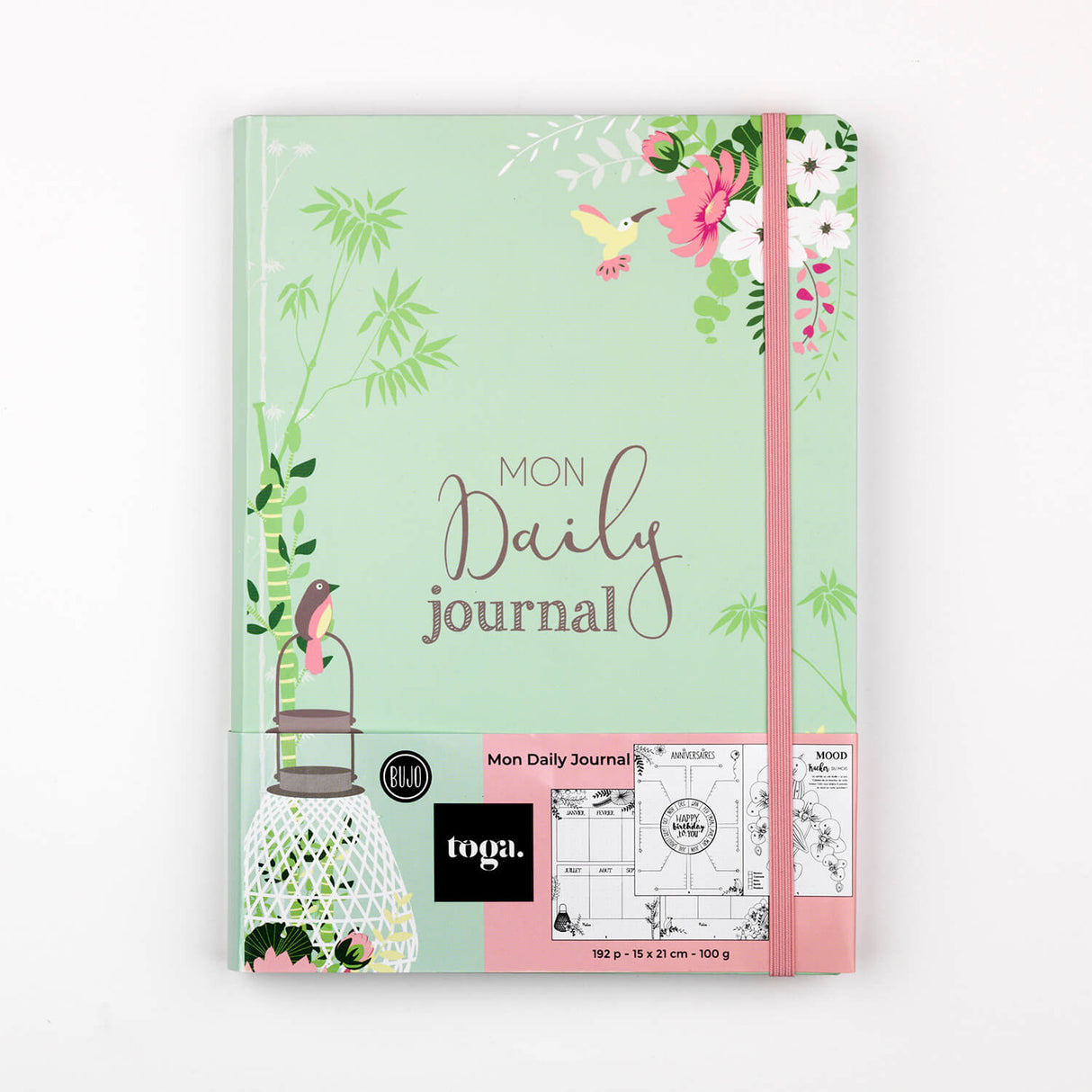 Carnet Bullet journal Bien-être fleuri