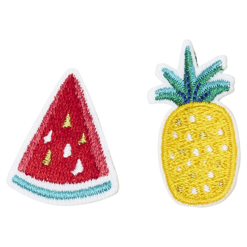 Broche brodée Ananas Pastèque