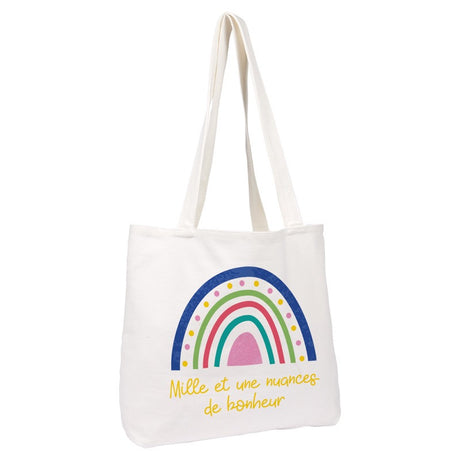 Tote bag coton Arc-en-ciel