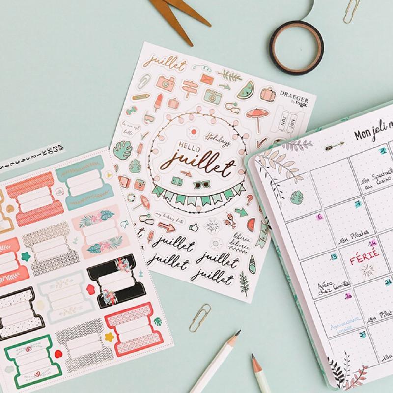 Stickers & sticky notes pour agenda/bullet journal