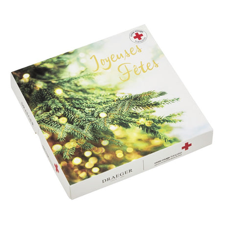 Coffret cartes de voeux Croix-Rouge Joyeuses fêtes - Sapin