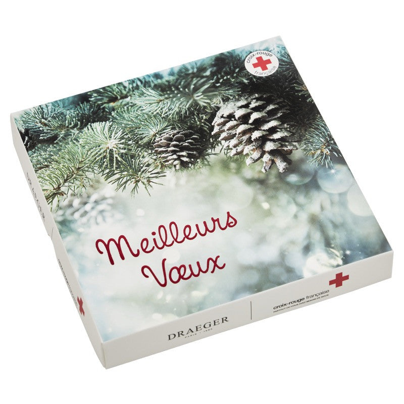 Coffret cartes de voeux Croix-Rouge Meilleurs voeux - Sapin