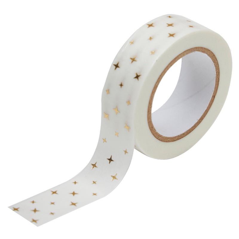 Masking tape 10 m - Etoiles or - Spécial Réveillon