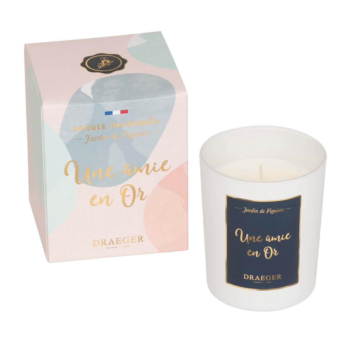 Bougie cadeau - Une amie en or