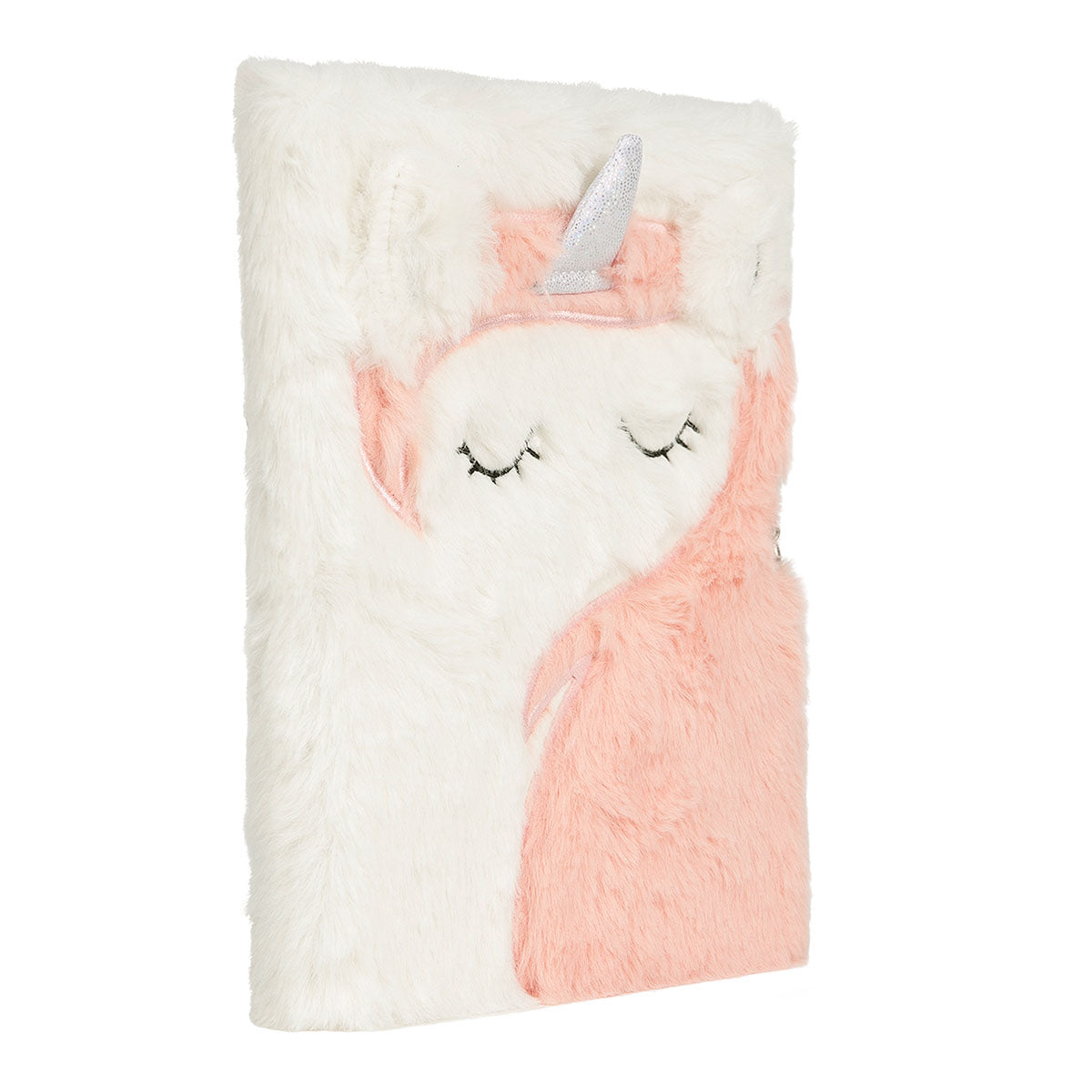 Journal intime peluche Licorne corail