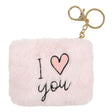 Porte-monnaie peluche I love you