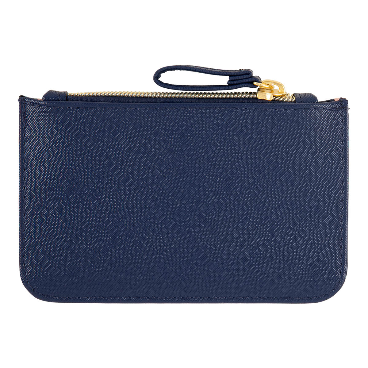 Petite pochette Feuilles bleues