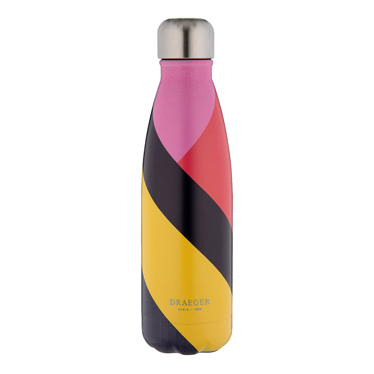 Gourde inox - jaune rose noir