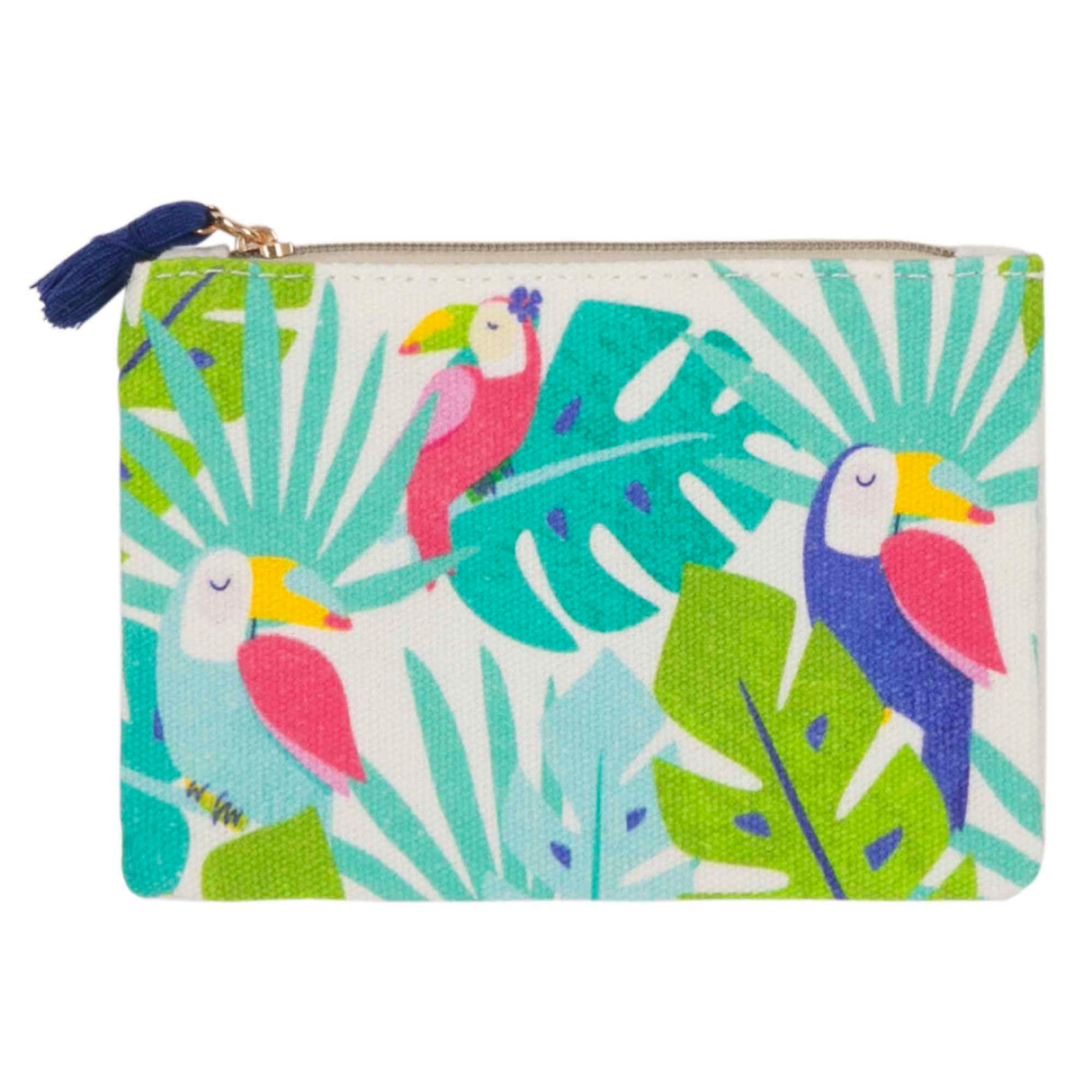 Porte-monnaie imprimé toucans