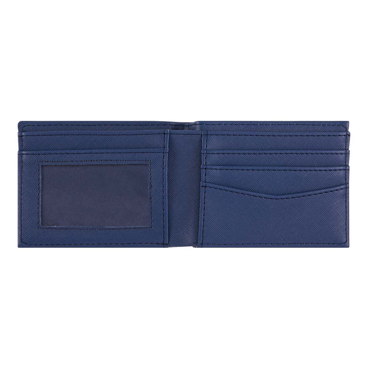 Portefeuille homme - rayures bleu marine et noires