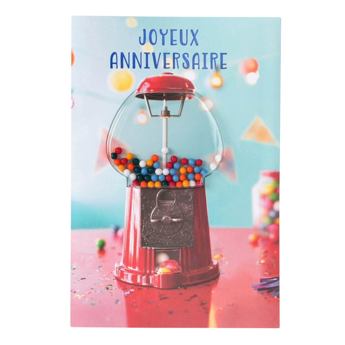 Carte anniversaire Distributeur de bonbons