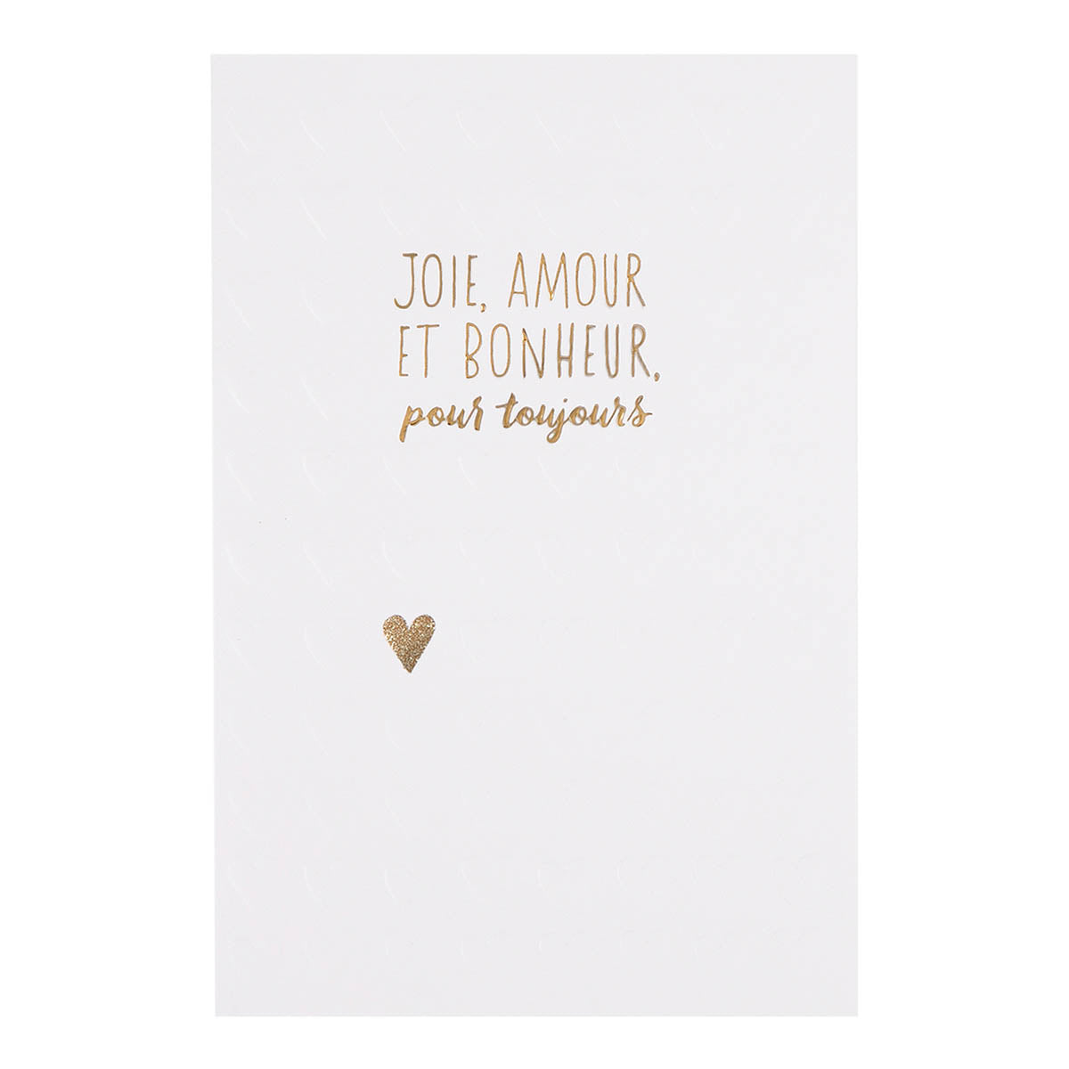 Carte mariage Joie amour et bonheur